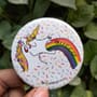 Queer unicorn badge 
