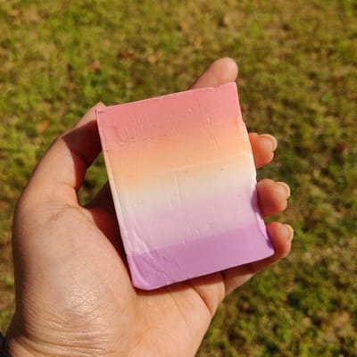 Lesbian Flag Shea Butter Soap