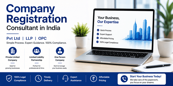 Company Registration Consultant in India | Pvt Ltd, LLP, OPC 🚀