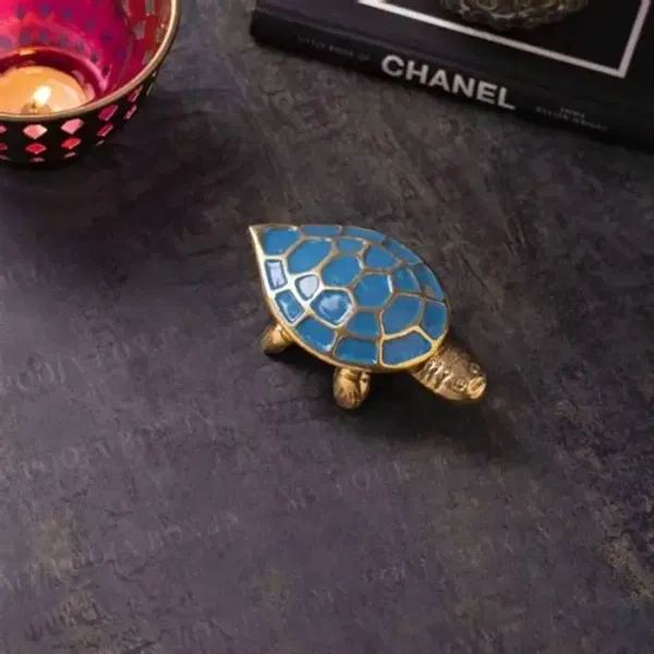 Antique Brass Wish Fulfilling Turtle