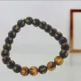 Om Mani Padme Hum Engraved Powerful Black Tourmaline Bracelet