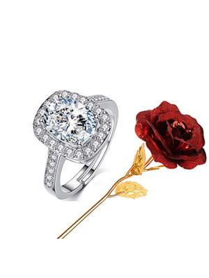 Valentine YouBella Jewellery Combo of Gold Plated Rose Flower and Charm Bangle Bracelet for Girls/Women