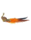 YouBella Combo of Multicolour Gold Plated Rose Flower, Crystal Floral Fancy Earrings for Girls and Women and Peacock Feather Adjustable Ring