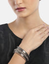 YouBella Set of 20 Silver-Plated Beaded Bangles