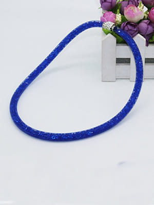 Best Valentine Gifts : YouBella Jewellery Stardust Crystal Bangle Bracelet Cum Necklace for Women and Girls (Blue)