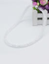 Best Valentine Gifts : YouBella Jewellery Stardust Crystal Bangle Bracelet Cum Necklace for Women and Girls (White)