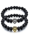 YouBella Fashion Jewellery Natural Healing Stones Divine Black Beads for Men and Women (Pack of 2)