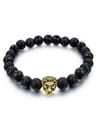 YouBella Fashion Jewellery Natural Healing Stones Divine Black Beads for Men and Women (Pack of 2)