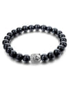 YouBella Fashion Jewellery Natural Healing Stones Divine Black and White Beads Daily Fancy Stylish Couple Bracelet for Men/Women/Boys/Girls