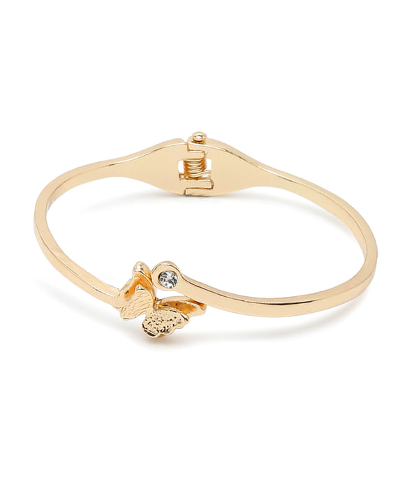 YouBella Jewellery Gold Plated Charm Bracelet Bangle for Girls and Women (Gold) (YBBN_91967)