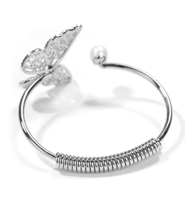YouBella Jewellery for Women Stylish Celebrity Inspired Crystal Butterfly Shaped Bracelets for Women and Girls