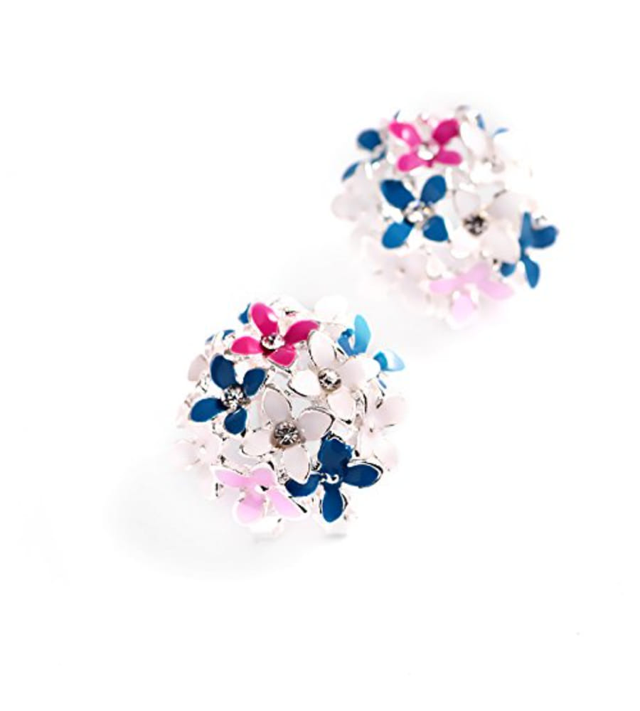 Valentine Gifts : YouBella Jewellery Presents Gracias Collection Floral Earrings for Girls and Women (Multi-Color)
