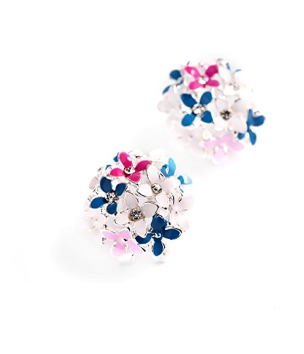 Valentine Gifts : YouBella Jewellery Presents Gracias Collection Floral Earrings for Girls and Women (Multi-Color)
