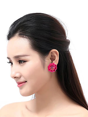 Valentine Gifts : YouBella Jewellery Presents Gracias Collection Floral Earrings for Girls and Women (Pink)