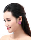 Best Valentine Gifts : YouBella Jewellery Presents Gracias Collection Floral Earrings for Girls and Women (Light Pink)