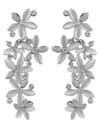 Valentine Gifts : YouBella Jewellery Designer Hanging Earrings for Girls and Women (Silver-White)