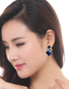 Valentine Gifts : YouBella Fashion Jewellery Stylish Fancy Party Wear Earrings for Girls and Women (Blue)