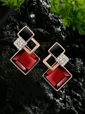 Valentine Gifts : YouBella Fashion Jewellery Stylish Fancy Party Wear Earrings for Girls and Women (Brown)