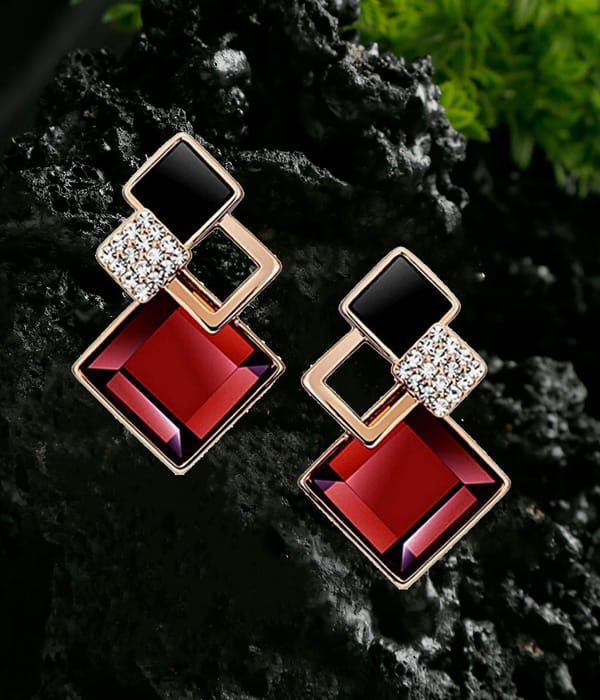 Valentine Gifts : YouBella Fashion Jewellery Stylish Fancy Party Wear Earrings for Girls and Women (Brown)