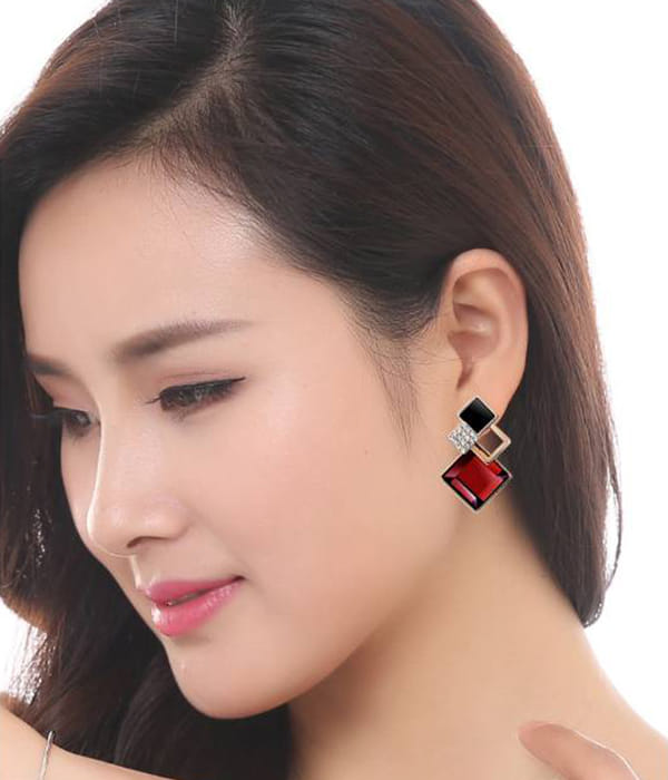 Valentine Gifts : YouBella Fashion Jewellery Stylish Fancy Party Wear Earrings for Girls and Women (Brown)