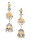YouBella Jewellery Oxidised Silver Jhumka/Jhumki Earrings for Girls and Women (Silver) (Style 1)