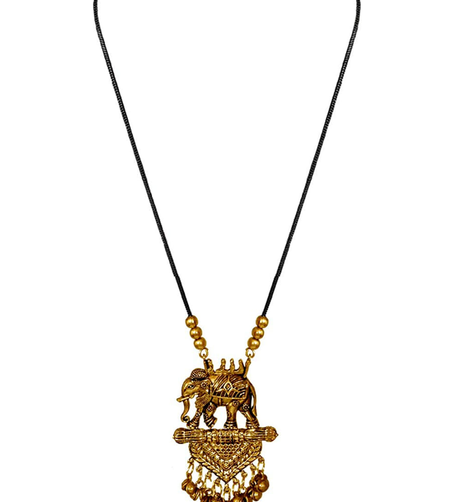 YouBella Jewellery Sets for Women Afghani Boho Bahubali Necklace Jewellery for Girls/Wome (Silver) (Gold)