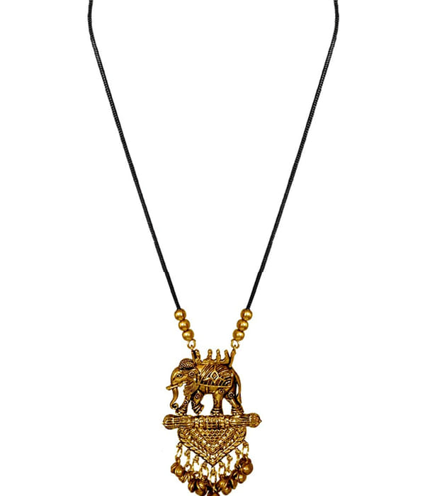 YouBella Jewellery Sets for Women Afghani Boho Bahubali Necklace Jewellery for Girls/Wome (Silver) (Gold)
