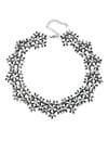 YouBella Jewellery for Women Silver Plated Statement Choker Necklace Jewellery for Girls/Women