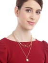 YouBella Women Stylish Latest Design Trendy Multi Layer Necklace Jewellery Gold Plated Multi Strand for Women (Golden) (YBNK_5745)
