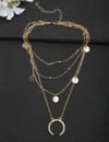 YouBella Stylish Jewellery Layered Gold Plated Multi Strand Necklace for Women (Golden, YBNK_5799)