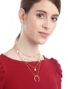 YouBella Stylish Jewellery Layered Gold Plated Multi Strand Necklace for Women (Golden, YBNK_5799)