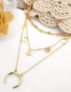 YouBella Stylish Jewellery Layered Gold Plated Multi Strand Necklace for Women (Golden, YBNK_5799)