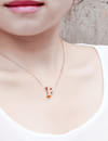 Valentine Gifts :YouBella Jewellery Alphabet Letter P Unisex Pendant/Necklace for Women/Girls/Boys/Men (Gold)