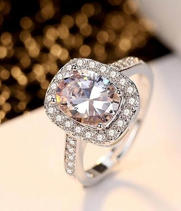 YouBella Valentine Gifts Rose Box with Crystal Ring Silver Plated Ring for Men (Silver and Red) (YBRG_20082)