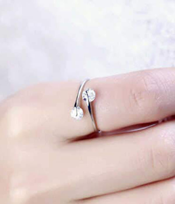 YouBella Valentine Gifts Rose Box with Crystal Ring Silver Plated Ring for Men (Silver and Red) (YBRG_20083)