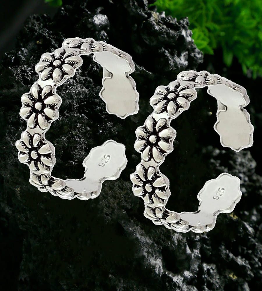 YouBella 925 Sterling Silver Toe Ring for Women