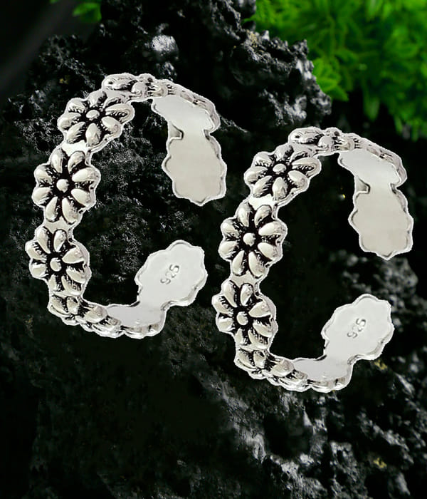 YouBella 925 Sterling Silver Toe Ring for Women
