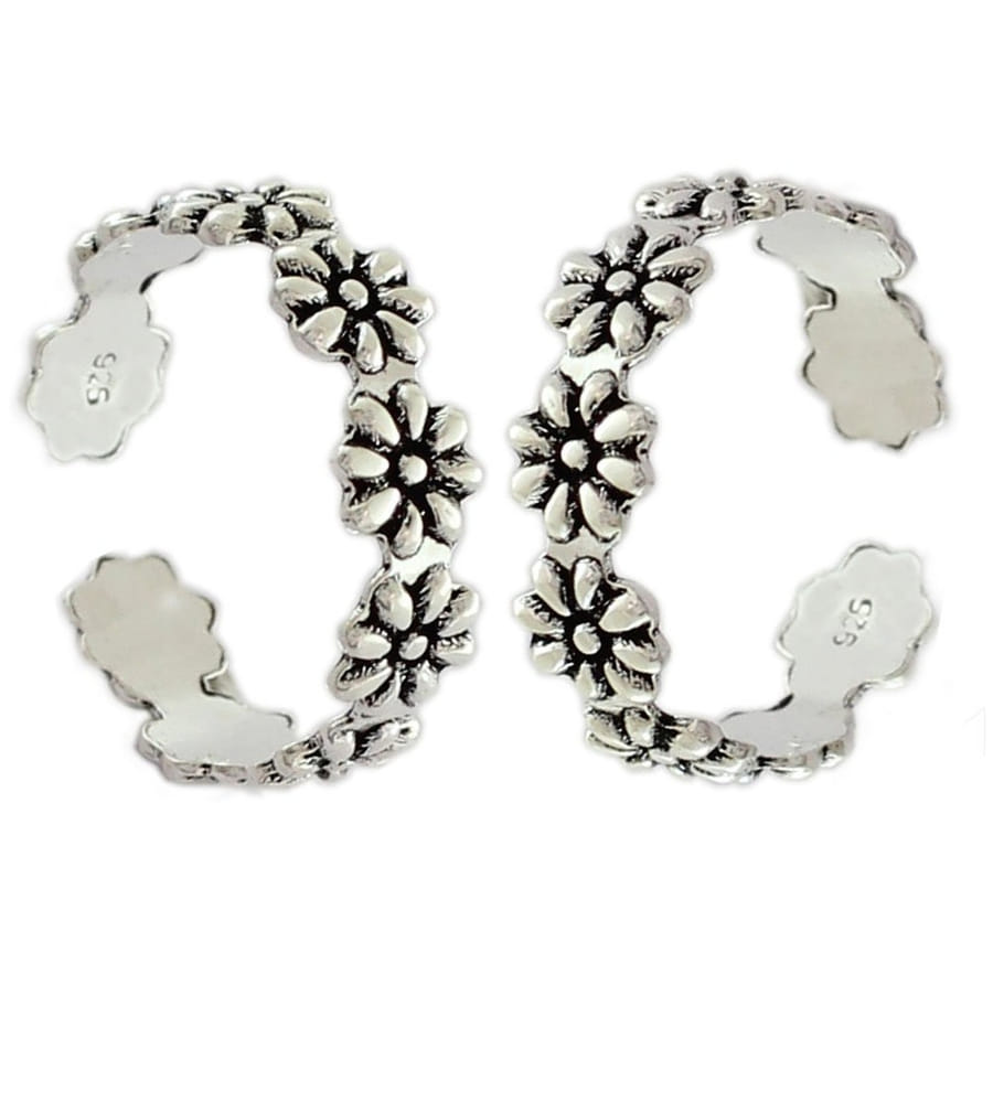 YouBella 925 Sterling Silver Toe Ring for Women