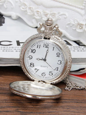 YouBella Pocket Watch Pendant with Chain for Husband Unique Memorable Gift Dual Purpose Stainless Steel Clock for Men (YBWATCH_0030)