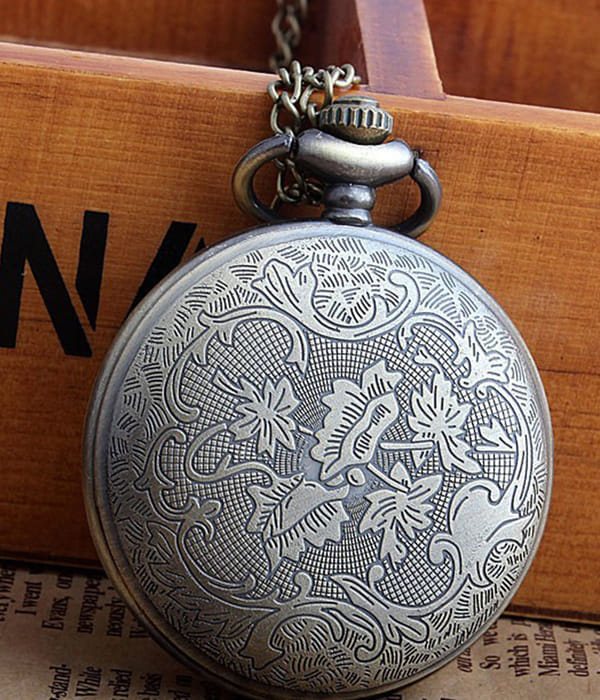 YouBella Pocket Watch Pendant with Chain for Husband Unique Memorable Gift Dual Purpose Stainless Steel Clock for Men (YBWATCH_0031)