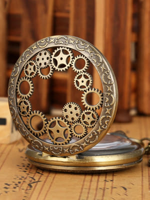 YouBella Pocket Watch Pendant with Chain for Husband Unique Memorable Gift Dual Purpose Stainless Steel Clock for Men (YBWATCH_0034)
