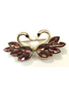 Valentine Gifts:YouBella Jewellery Valentine Collection Cute Couple Swan Unisex Brooch for Men/Women/Girls (Dark-Brown)
