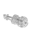 Best Valentine Gifts : YouBella Gracias Collection Musical Guitar Brooch for Men and Women/Girls (Silver)