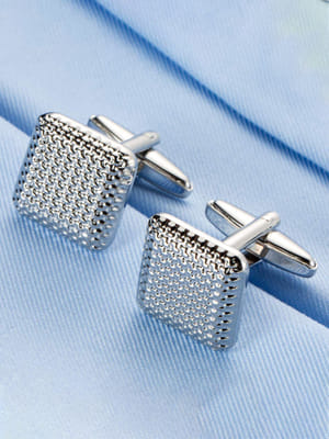 YouBella Jewellery Valentine Gifts for Men Latest Stylish Silver Plated Formal Cuff Links Cufflinks Set for Men
