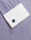 YouBella Jewellery Silver Plated Watch Style Formal Cuff Links Cufflinks Set for Men