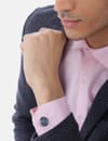 YouBella Jewellery Silver Plated Watch Style Formal Cuff Links Cufflinks Set for Men
