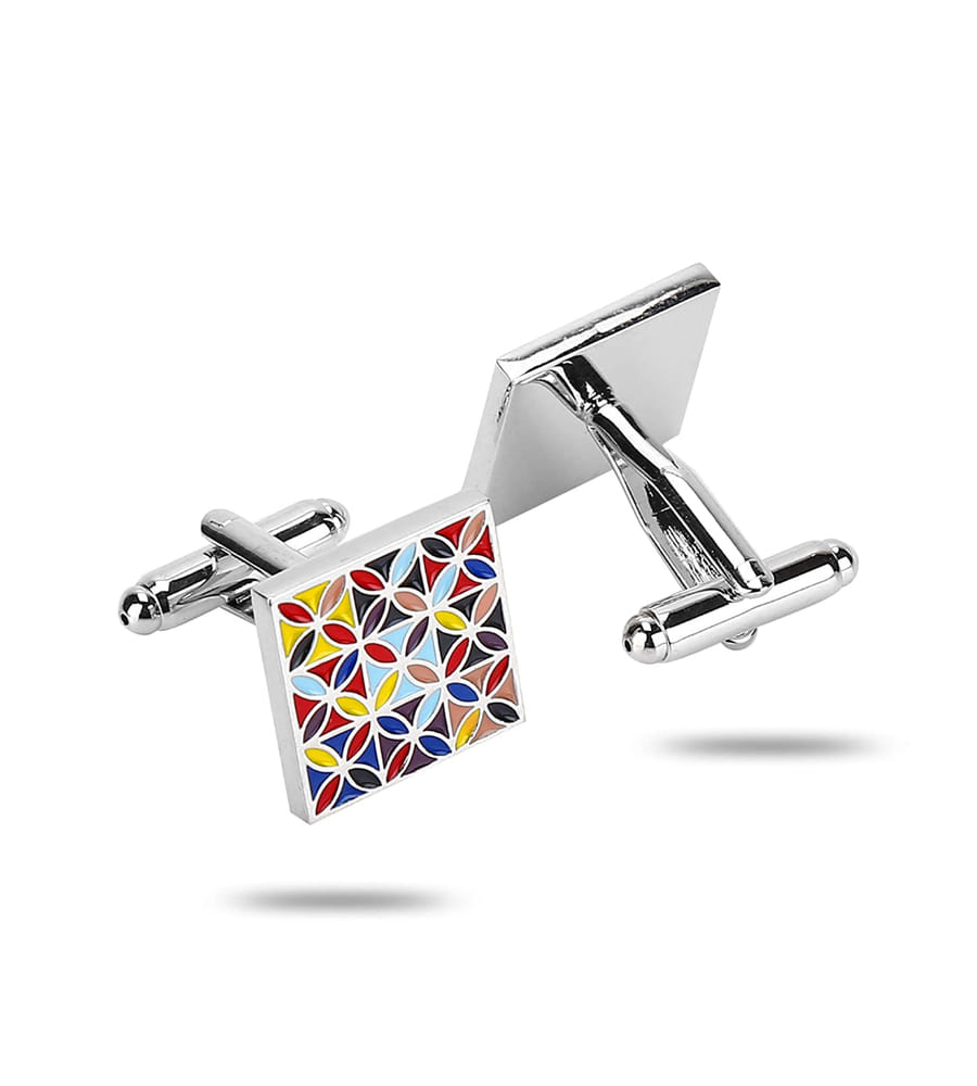 YouBella Jewellery Valentine Gifts for Men Latest Stylish Golden Black Formal Cuff Links Cufflinks Set for Men