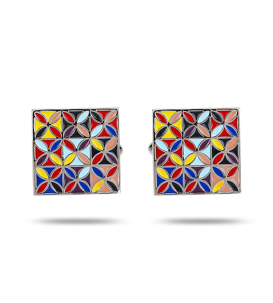 YouBella Jewellery Valentine Gifts for Men Latest Stylish Golden Black Formal Cuff Links Cufflinks Set for Men