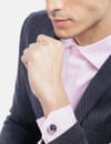 YouBella Jewellery Valentine Gifts for Men Latest Stylish Globe Silver Blue Formal Cuff Links Cufflinks Set for Men