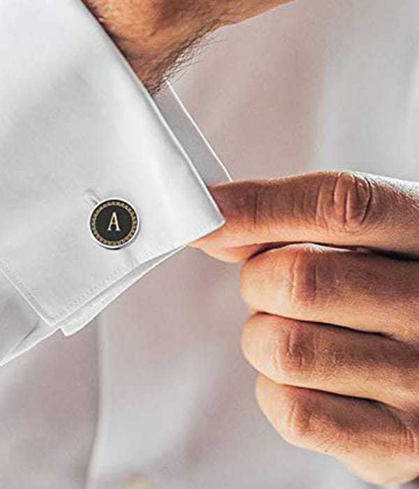YouBella Jewellery Valentine Gifts for Men Latest Stylish Silver Plated Formal Cuff Links Cufflinks Set for Men